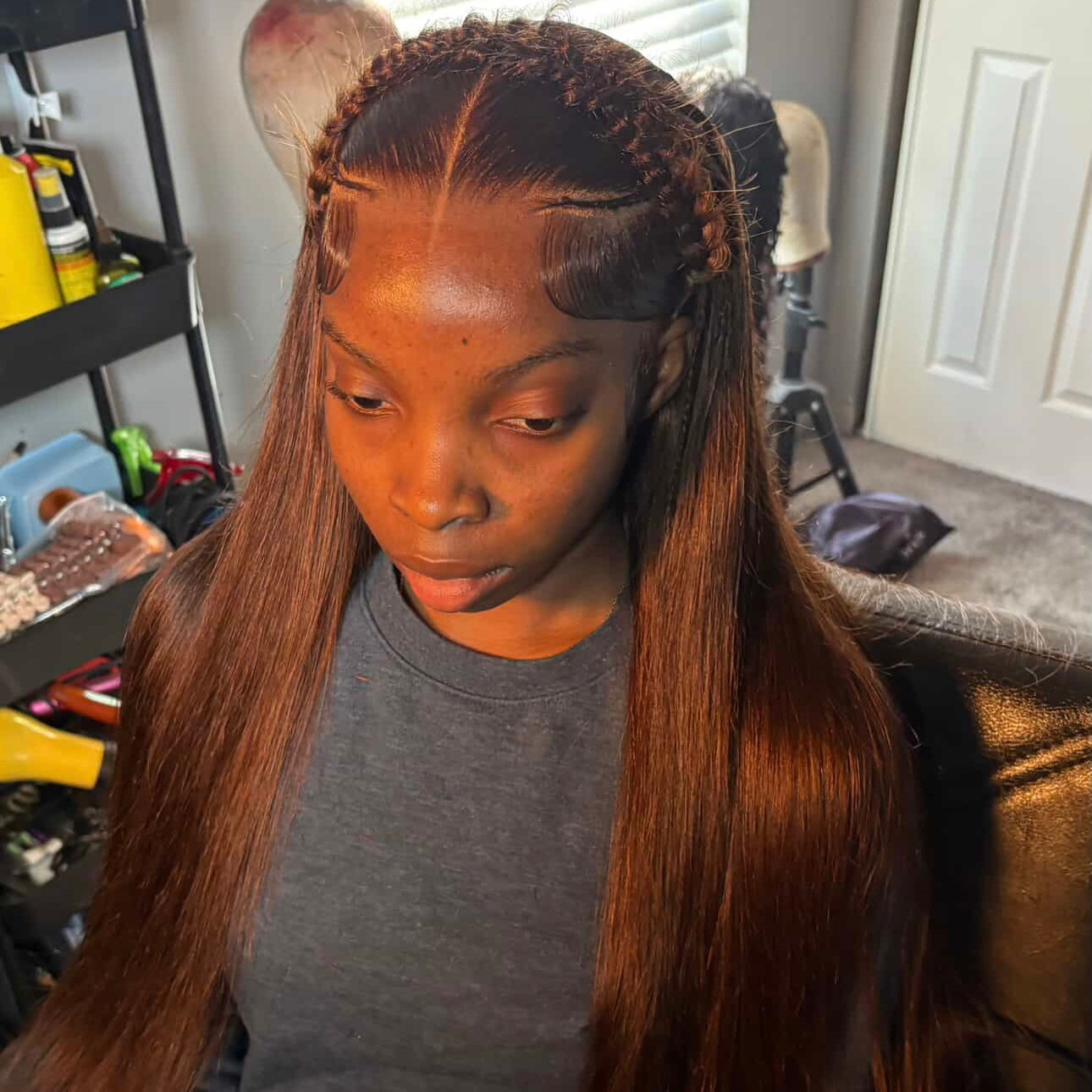 brown straight/BW wigs