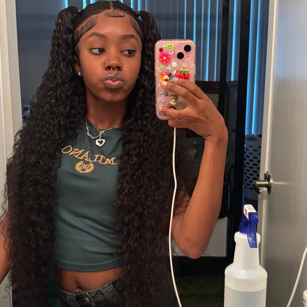 transparent 13x4 curly units