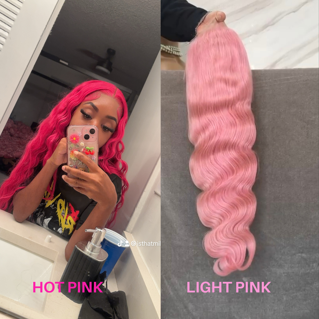 pink straight/BW wigs